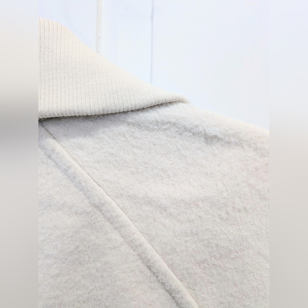 Joie Cream Bomper Fleeve Zip-Up Jacket | Small - Picture 4 of 5